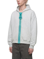 Unisex Oversized Chunky-Zip Boxy Hoodie