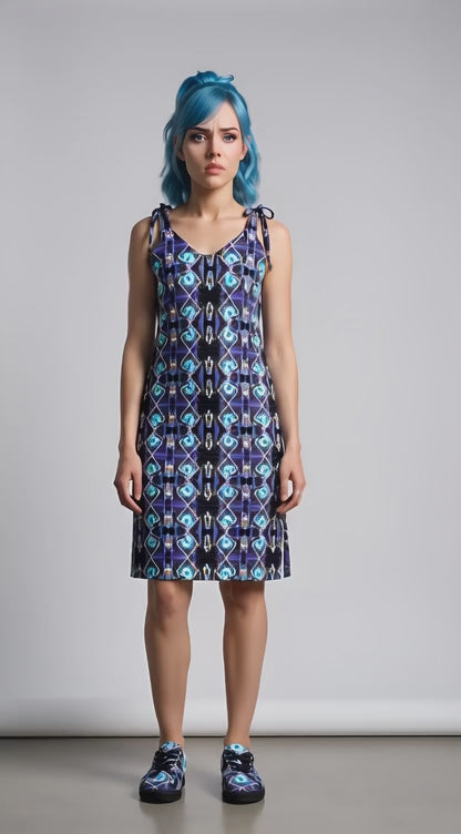 Tie-strap midi dress