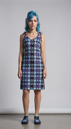 Tie-strap midi dress