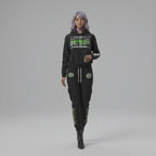 Side Stripe Drop-Shoulder Hoodie