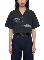 Women's Vintage Diamond Labs Research Cropped Shirt
