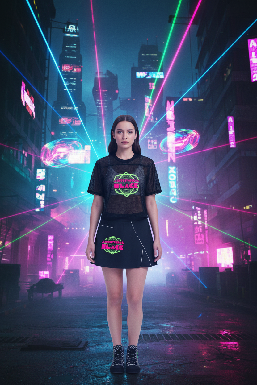 High-Waist Pocketed A-Line Skirt