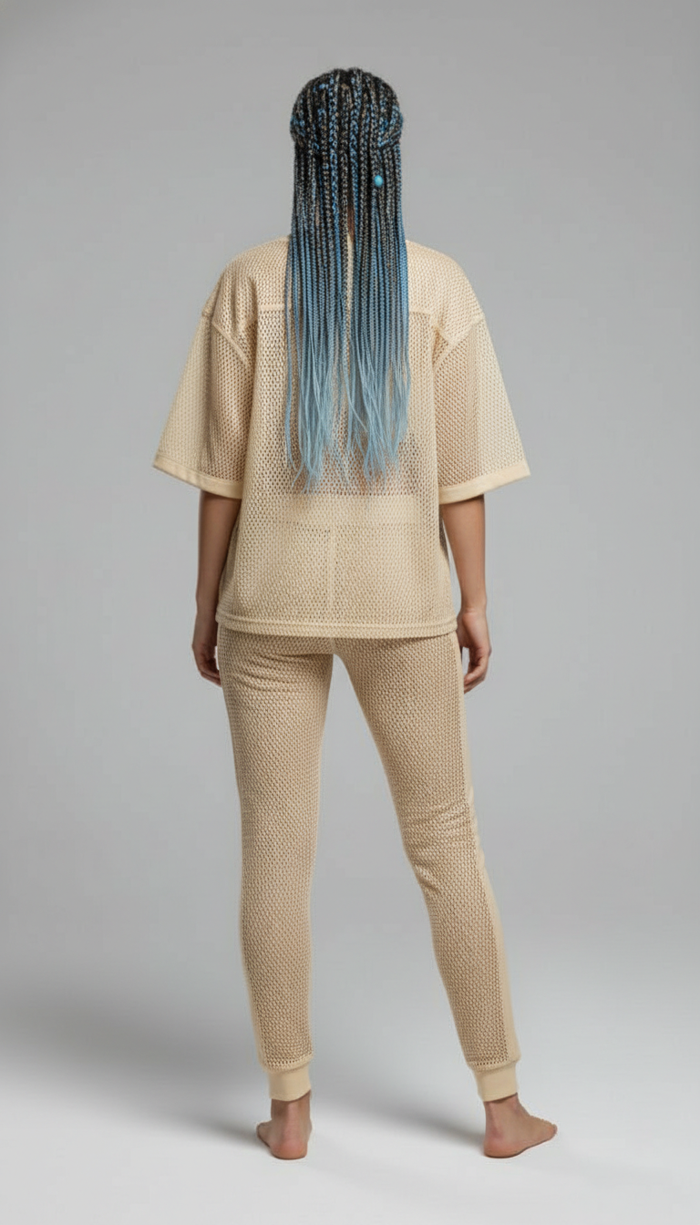 See-through Boxy Net T-Shirt