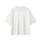 Unisex Artificial Lace and Vines  V-Neck T-Shirt