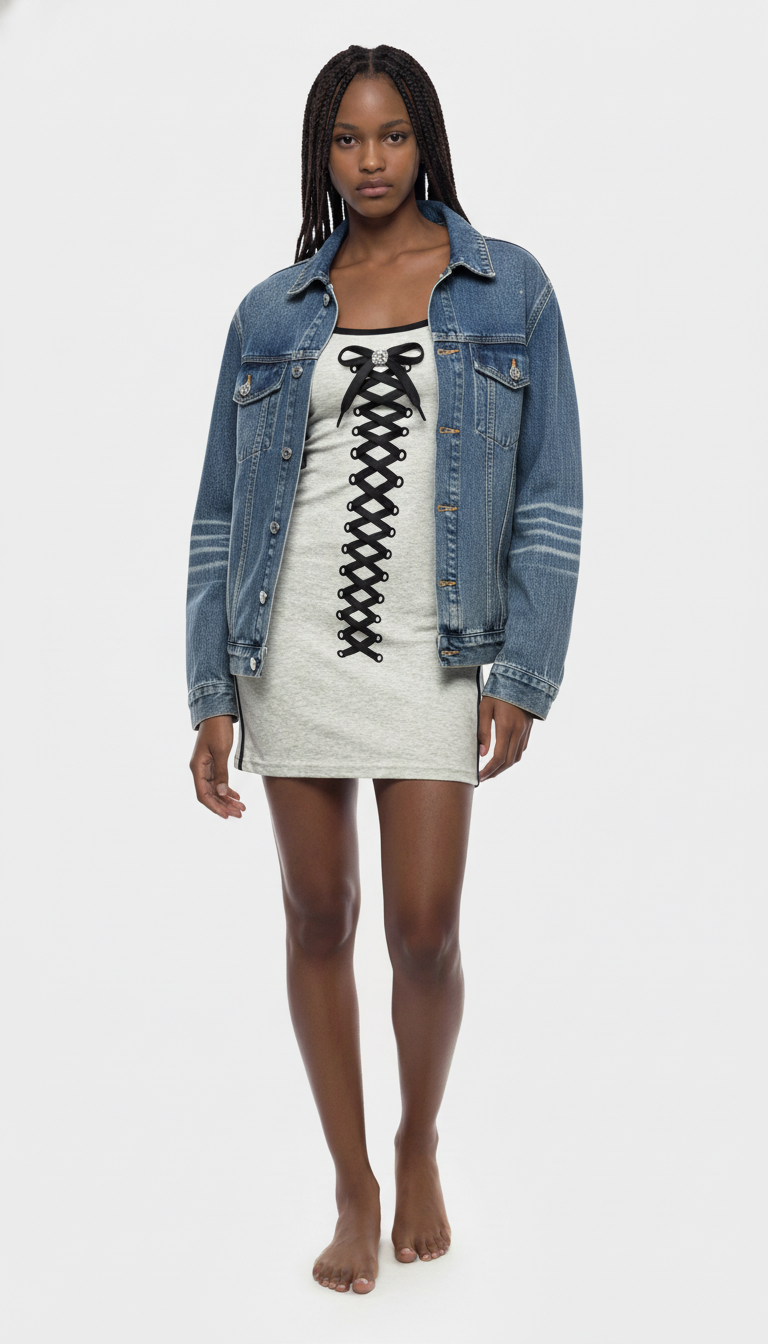 Women's Color Block Mini Dress