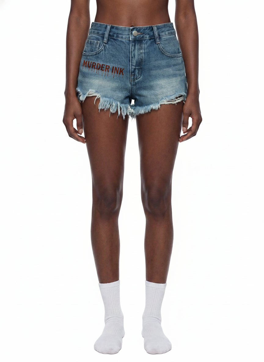 Women's Murder Ink Vintage Denim Shorts