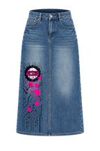 Antimatter Splatter Denim Skirt