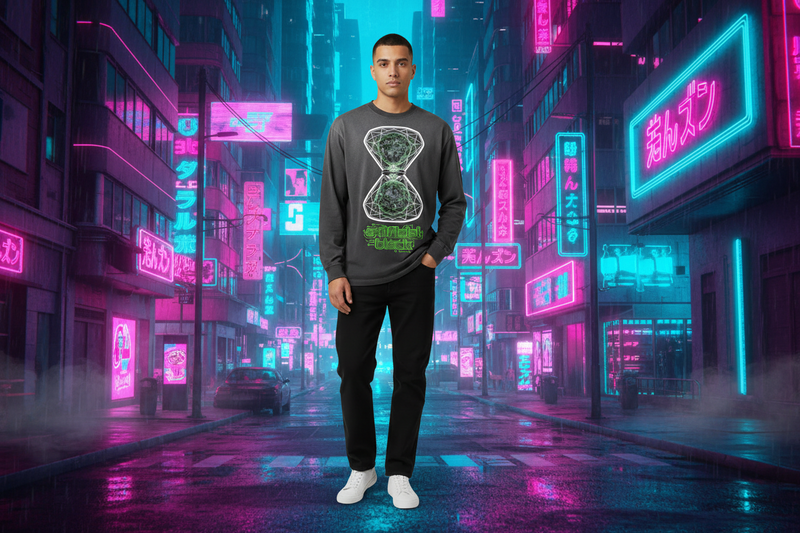 Gradient Washed Long Sleeve T-Shirt