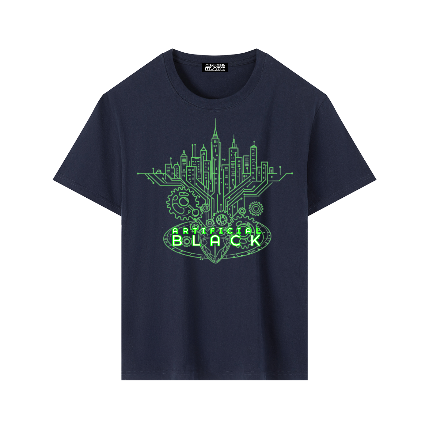 Digital Neon Diamond Cut T