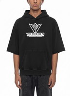Veridion Diamond Mining Mineral Wash Short Sleeve Hoodie