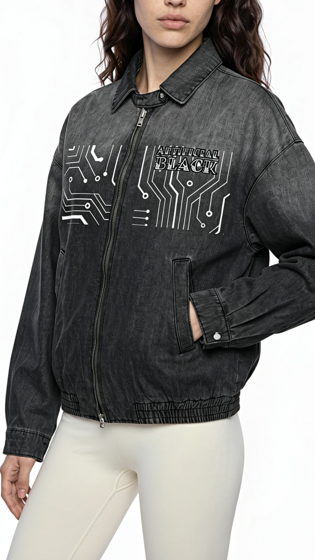 Universal Cyberpunk Vintage Denim Jacket