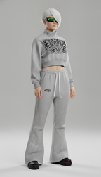 Pantalon de jogging évasé pour femme