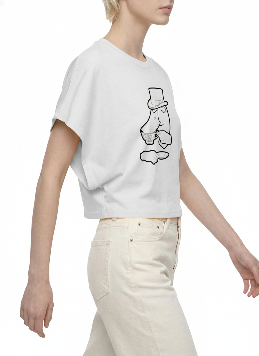 Women's Cropped Dolman T-Shirt