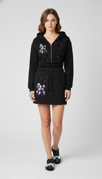 Essential Cropped Zip-Up Hoodie