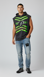 Snow Washed Sleeveless Hoodie