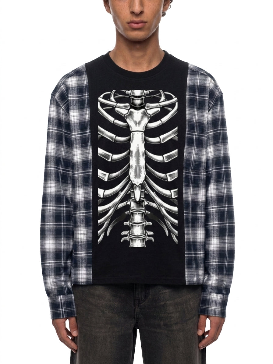XRay Vision Plaid Long Sleeve T-Shirt