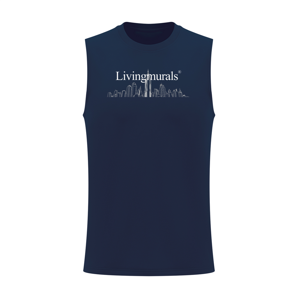 Men’s Livingmurals X Artificial.Black Oversized Cotton Tank