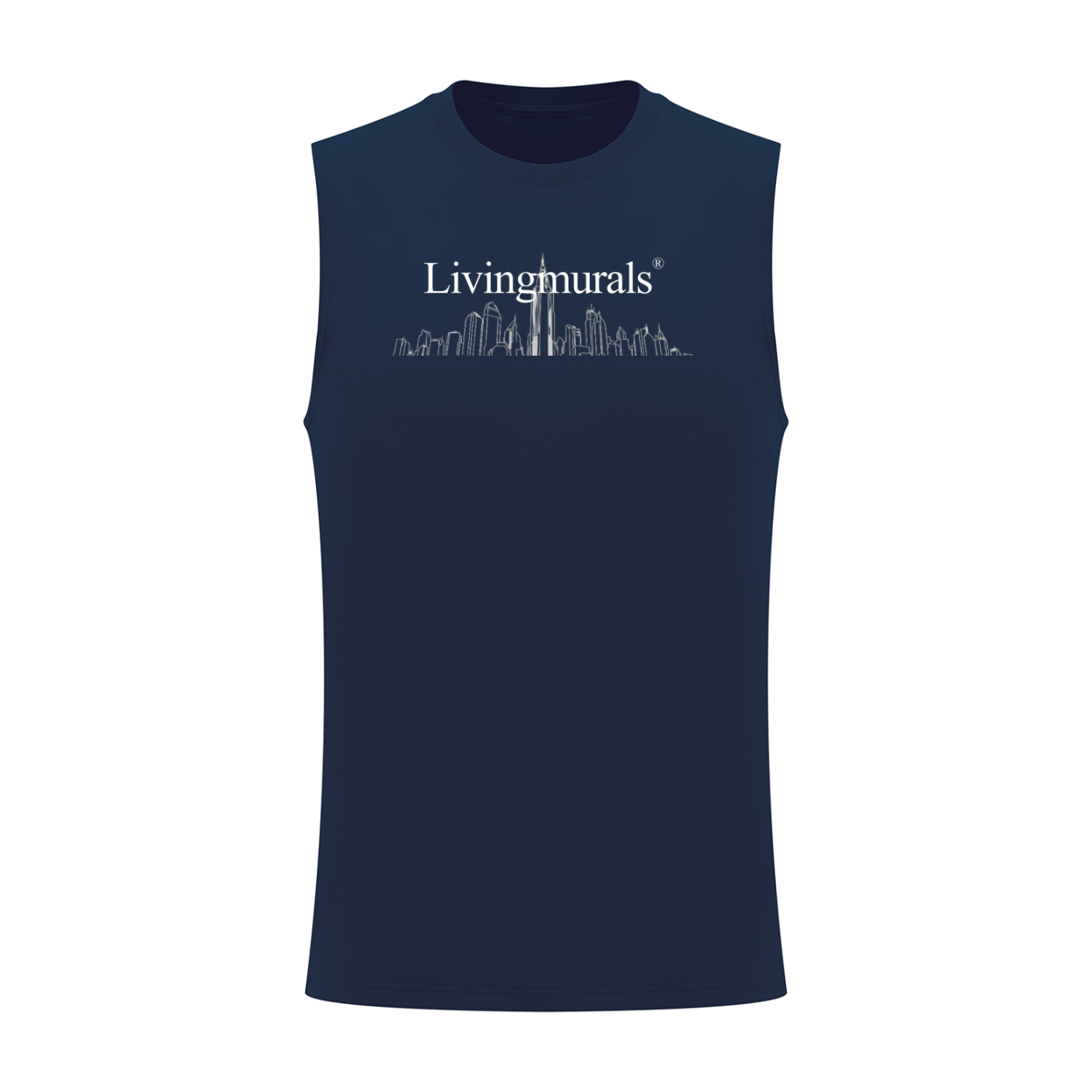 Men’s Livingmurals X Artificial.Black Oversized Cotton Tank