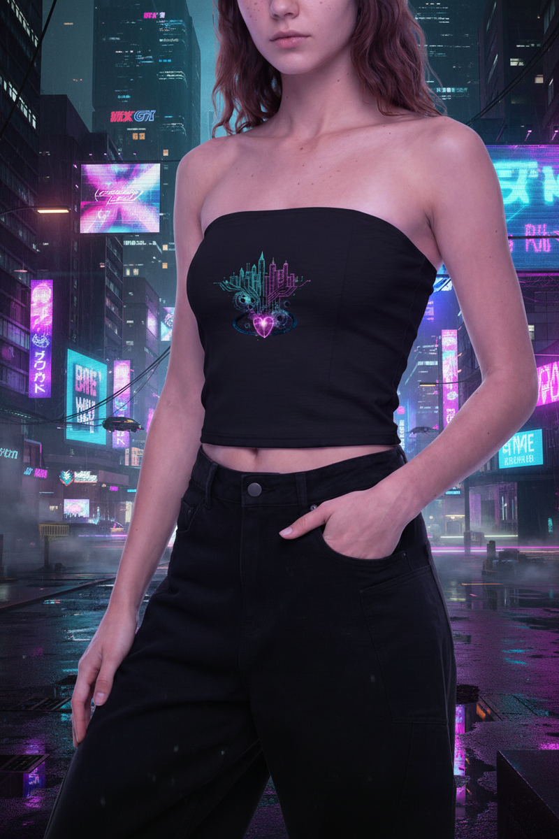 Women's Veridion Heart Cropped Tube Top