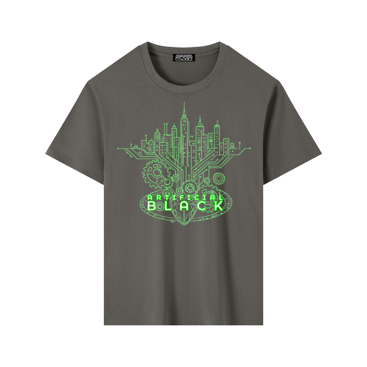 Digital Neon Diamond Cut T