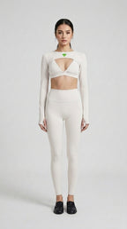 Women’s Artificial Athletics Cutout Long Sleeve Yoga Shrug