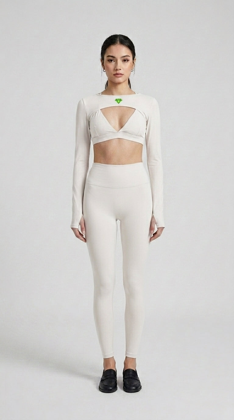 Women’s Artificial Athletics Cutout Long Sleeve Yoga Shrug
