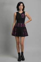 Digital City Nights Sleeveless Full-Zip Dress