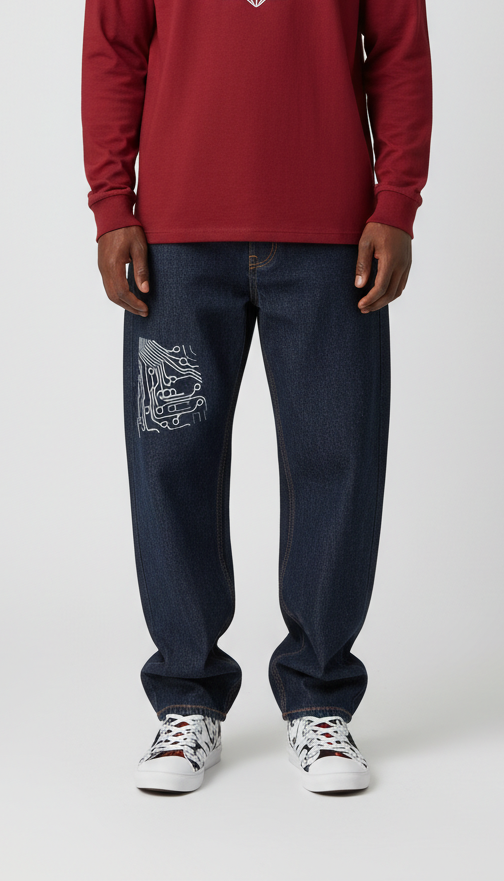 Timeless Straight Leg Digital Denim