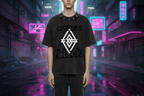 Unisex Washed Boxy Studded T-Shirt