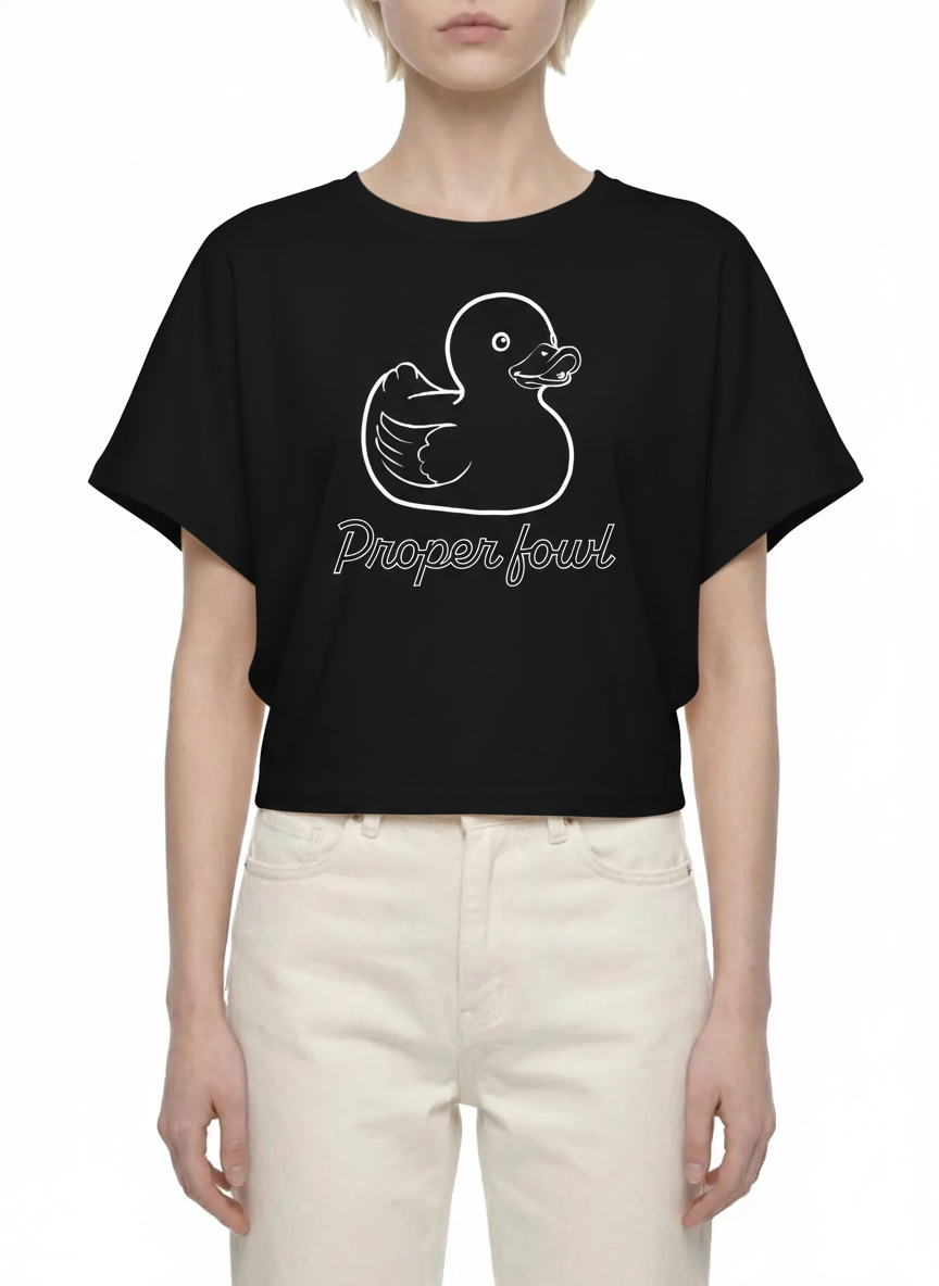 Women's Cropped Dolman T-Shirt