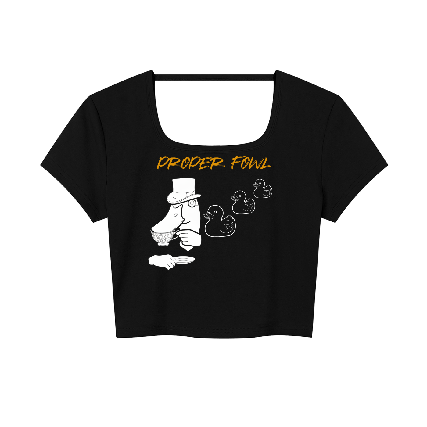 Women's Square Neck Crop T-Shirt