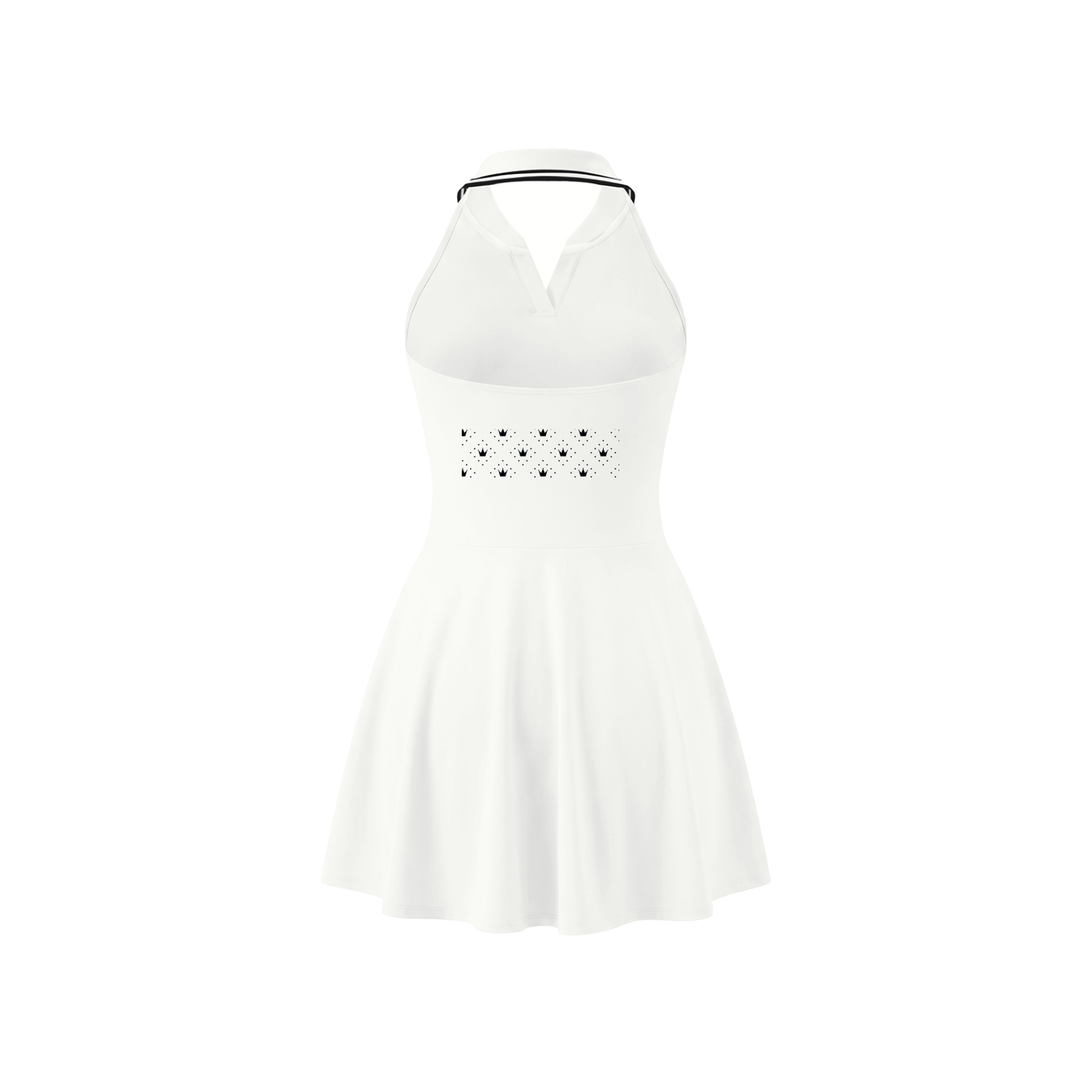 Women's Collared Halter A-Line Tennis Dress