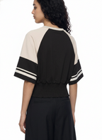 Women's Color Block Ruched T-Shirt