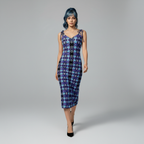 Tie-strap midi dress
