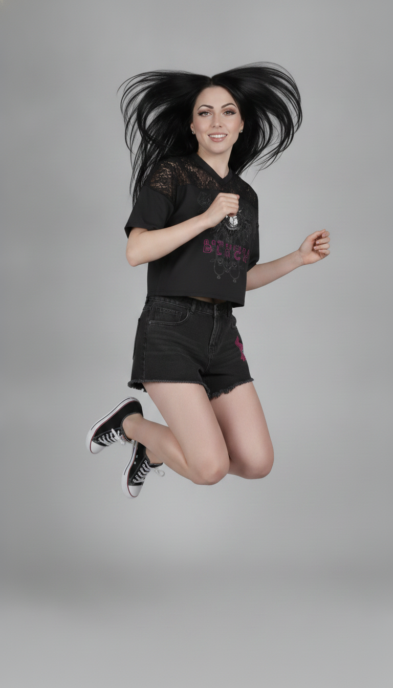 Women’s Vintage Wash High Rise Denim Shorts