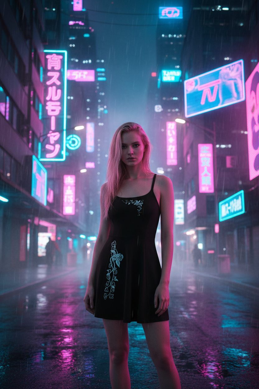 Women’s Veridion Neon Nights A-Line Dress
