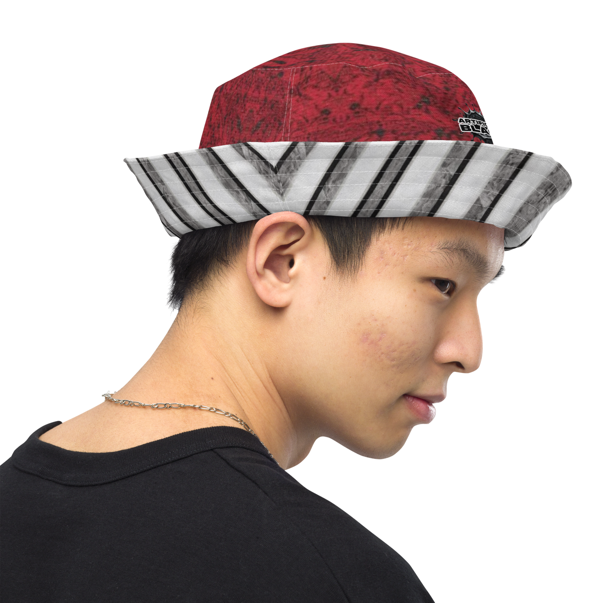 Artificial.Black X Livingmurals® Reversible bucket hat