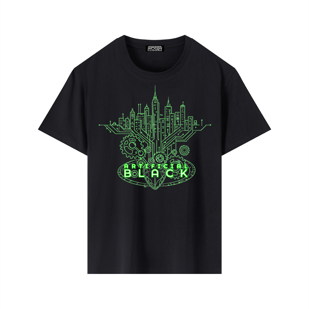 Digital Neon Diamond Cut T