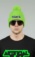 Logo Embroidered Pom-Pom Beanie