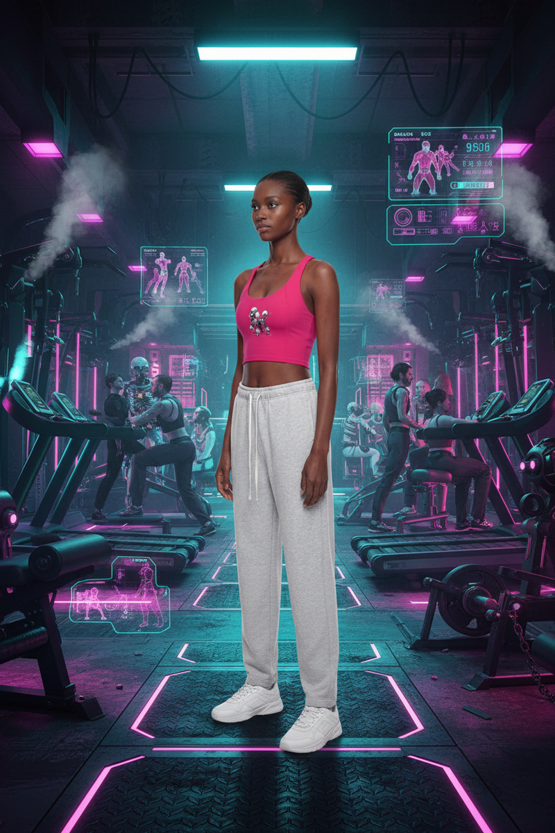 Women’s Digital Poodle Yoga Tank