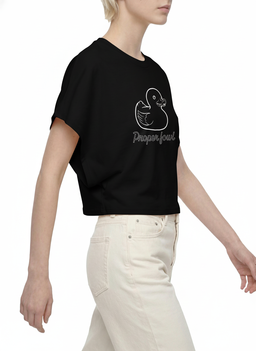 Women's Cropped Dolman T-Shirt