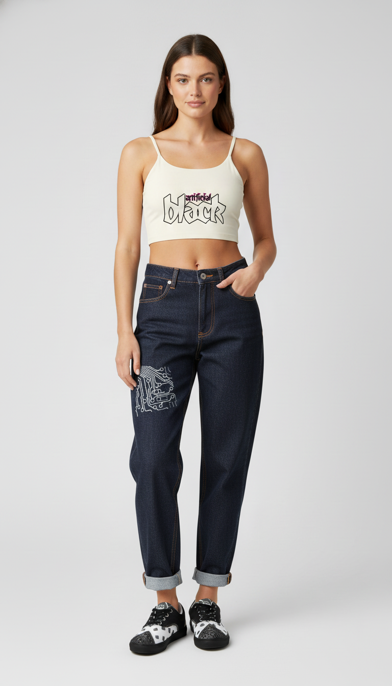 Timeless Straight Leg Digital Denim