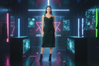 Tie-strap midi dress