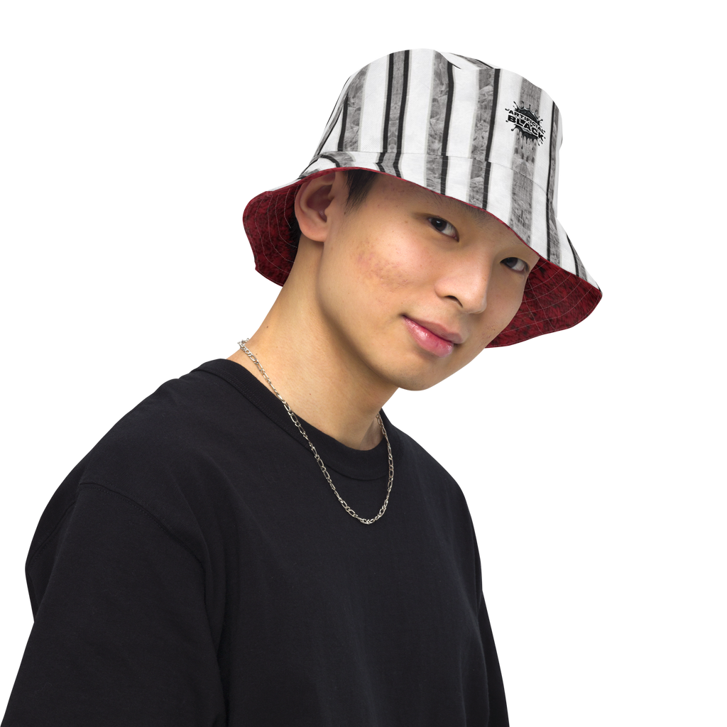 Artificial.Black X Livingmurals® Reversible bucket hat