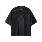 Unisex Artificial Lace and Vines  V-Neck T-Shirt