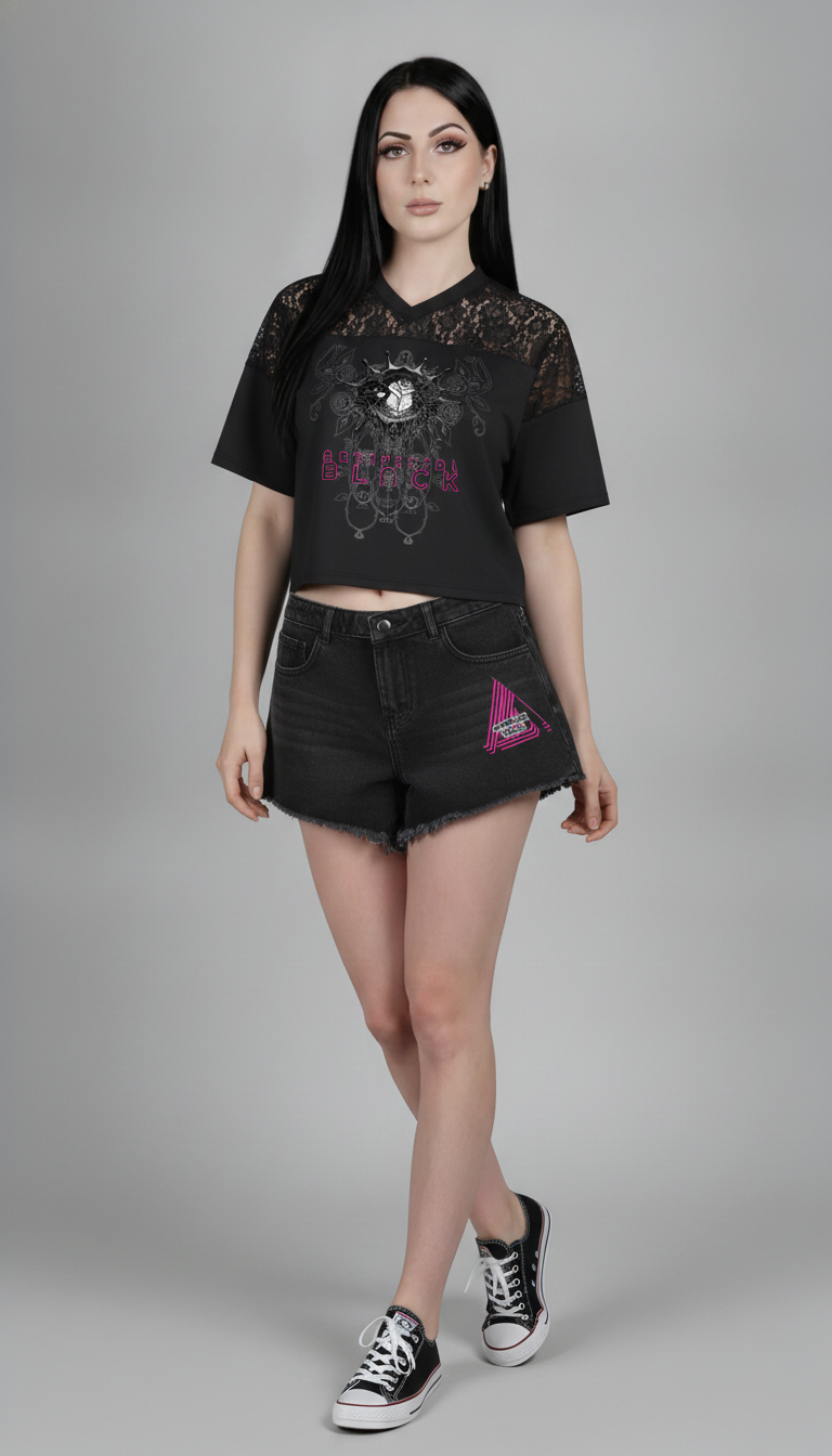Women’s Vintage Wash High Rise Denim Shorts
