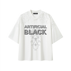 Unisex Artificial Lace and Vines  V-Neck T-Shirt