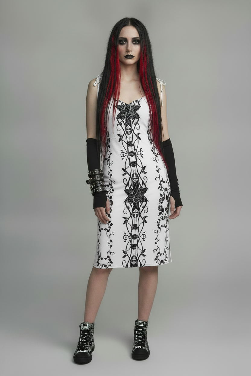 Timelines & Rose Vines midi dress