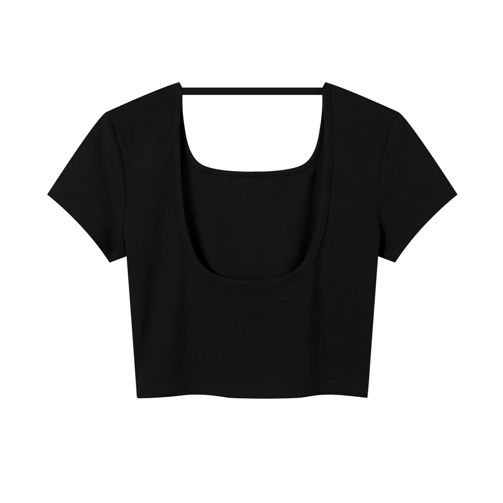 Women's Square Neck Crop T-Shirt