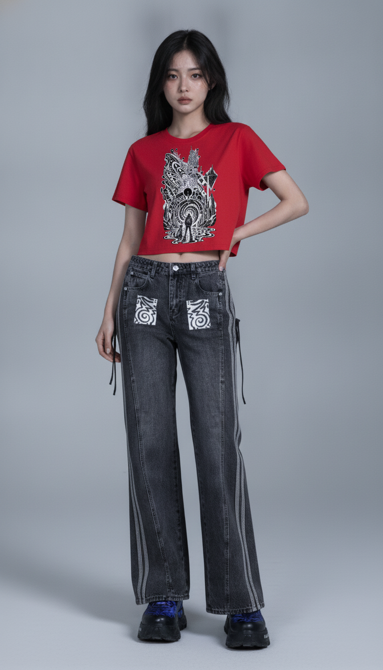 Women’s Wide Leg Denim Jeans
